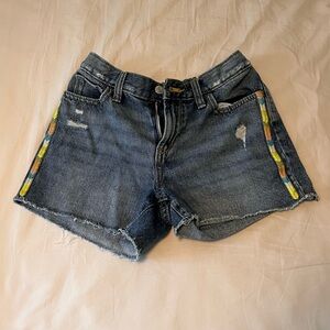 Embroidered denim/jean shorts! Great condition.